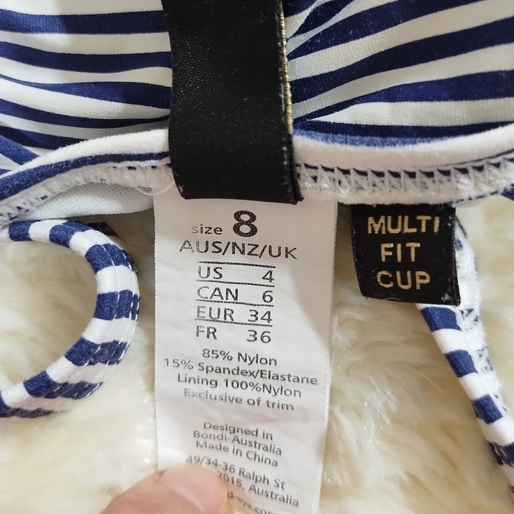Bond-Eye Australia One Piece Swimsuit Size 4 - Picture 6 of 7